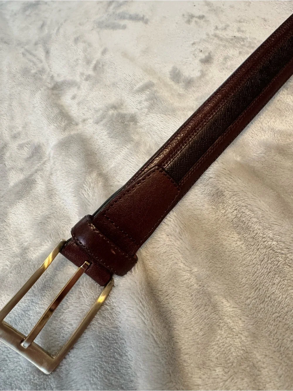 Donald J. Trump Signature Collection Brown Leather Belt – Size 40 / 100